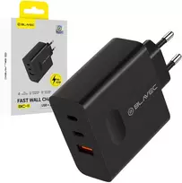 Blavec laidinis įkroviklis BC-11 GaN – USB + 2xTyp C – QC PD 65W 3A (TCBC11G-U2CB653A) juodos spalvos