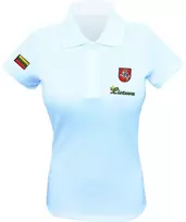 Superfanas Moteriški Balti Polo Marškinėliai Lietuva, Dydis: S