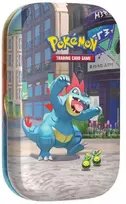 Kolekcionuojamos Kortelės - Pokémon TCG Lumiose City Mini Tin Feraligatr, 2 Booster Packs, Sticker Sheet