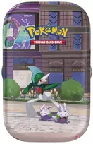 Kolekcionuojamos Kortelės - Pokémon TCG Lumiose City Mini Tin Gallade, 2 Booster Packs, Sticker Sheet, Code Card