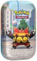 Kolekcionuojamos Kortelės - Pokémon TCG Lumiose City Mini Tin Emboar, 2 Booster Packs, Sticker Sheet, Kodo kortelė