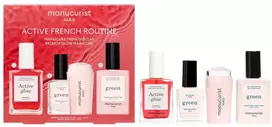 ANNY MANUCURIST_ SET Active French Manicure Active™ Glow Raspberry 15ml + Nagų lakas 8ml + Mani Stamper + Sunshine Top Coat 15ml