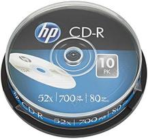 Verbatim HP CD-R, CRE00019-3, 69308, 10 pak., 700MB, 52x, 80 min., 12 cm, nespausdinama, torto dėžutė, duomenų archyvavimui
