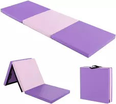 Promotion Sulankstomas gimnastikos kilimėlis su rankenomis, rožinis ir violetinis, 183 x 61 x 5 cm
