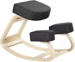 Aosom Kneeling chair ergonomiška kelių kėdė, juoda, 120 kg