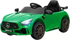 Aosom Elektrinis vaikiškas automobilis Mercedes-Benz AMG GTR, žalias, 108 x 67 x 46 cm