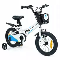 Promotion Vaikiškas dviratis, 36 cm, reguliuojamo aukščio balnelis ir vairas, 3–5 m., baltas