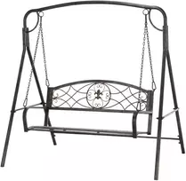 Koduva Sodo supynės, juodos, metalinės, 167 x 123 x 175 cm