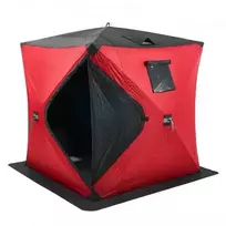 Koduva VEVOR žieminė žvejybos palapinė DT036, raudona, 3-4 asmenims, 1.8 x 1.8 x 2 m