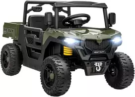 Koduva Vaikiškas elektrinis UTV, 2 varikliai, bagažinė, 12V, žalias