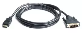 Kabelis REAL-EL HDMI-DVI M-M 1 juodos spalvos 1.8m