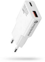 Everactive Įkroviklis Įkroviklis jungiama į tinklą 1 x USB, 1 x USB-C Quick Charge 3.0 20W SUPER SLIM balta