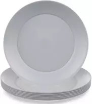 Luminarc Desertinės plastikinės lėkštės pilkos 20,5 cm 6 vnt.
