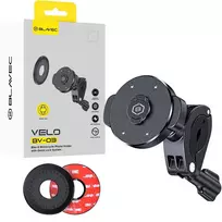 Blavec telefono laikiklis dviračiui BV-03 Velo Quick Lock Magsafe (BV03-QLMHB) juodos spalvos
