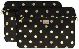 Wonder nešiojamo kompiuterio dėklas 17 colių auksinis polka-dot