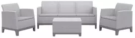 Keter Sodo baldų komplektas Scandi Forma 3 Seater Set light pilkas/dark steel pilkas