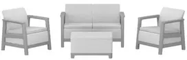 Keter Sodo baldų komplektas Scandi Linea 2 Seater Set light pilkas/dark steel pilkas