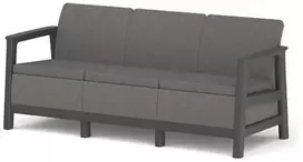 Keter Garden sofa trivietė Scandi Linea 3 Seater Sofa pilka