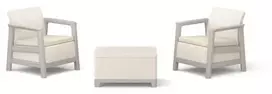 Keter Sodo baldų komplektas Scandi Linea Balcony Set pebble pilka/light beige