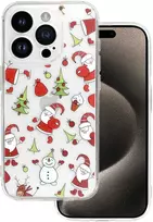 Tel Protect Christmas Clear dėklas skirtas Apple iPhone 16 Plus Design 1