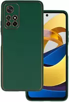 Tel Protect Luxury dėklas skirtas Xiaomi Redmi Note 11 5G/Note 11S 5G/Poco M4 Pro 5G Dark žalios spalvos