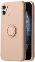 Dėklas Vennus silikoninis Ring skirtas Xiaomi Redmi Note 11 5G/Note 11S 5G/Poco M4 Pro 5G Light rožinės spalvos