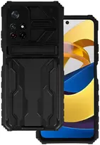 Tel Protect Combo dėklas skirtas Xiaomi Redmi Note 11 5G/Note 11S 5G/Poco M4 Pro 5G juodos spalvos