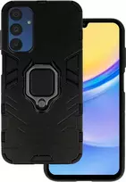 Toptel Topt Ring Armor dėklas skirtas Samsung Galaxy A15 4G/5G juodos spalvos