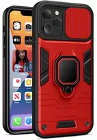 Toptel Topt Ring Lens dėklas skirtas Apple iPhone 13 Mini Raudona