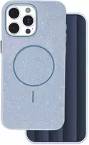 TFO Telforceone Blizgučiais puoštas plonas „Mag“ dėklas, skirtas „iPhone 15 Pro 6,1“; mėlynas