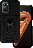 Slide Camera Armor dėklas skirtas Realme 9i juodos spalvos