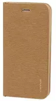 Vennus Book dėklas su rėmeliu skirtas Apple iPhone 14 Pro Max aukso spalvos