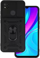Toptel Topt Slide Camera Armor dėklas skirtas Xiaomi Redmi 9C juodos spalvos