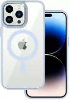 Tel Protect Magnetic Clear dėklas skirtas Apple iPhone 15 Plus žydros spalvos
