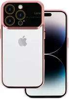 Toptel Topt Electro Lens dėklas skirtas Xiaomi Redmi Note 12 5G/Poco X5 rožinio aukso spalvos