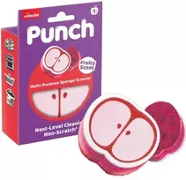 Valymo kempinė - Vileda Punch Universalus Kempinė, Tinkamas Indaplovėms, Obuolių Kvapas