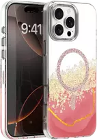 TFO Telforceone „Epoxy Mag“ dėklas, skirtas „iPhone 16 Pro 6,3“; rožinis