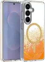TFO Telforceone Epoksidinės medžiagos „Mag“ dėklas, skirtas „Samsung Galaxy S26“, oranžinis