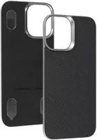 Dėklas Liavec Carbon Layer Magsafe Aramid Fiber Cover skirtas Apple iPhone 17 juodas