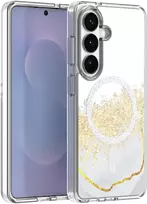 TFO Telforceone Epoksidinės medžiagos „Mag“ dėklas, skirtas „Samsung Galaxy S24 / S25“, baltas