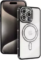 Toptel Tel Protect Bling Magsafe dėklas skirtas Xiaomi Redmi Note 15 5G juodos spalvos