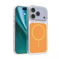 Telforceone „Etteri Hidden Pearl“ dėklas, skirtas „iPhone 17 Pro / 18 Pro 6,3“; oranžinis