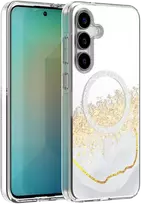 TFO Telforceone Epoksidinės medžiagos „Mag“ dėklas, skirtas „Samsung Galaxy S25 FE“, baltas