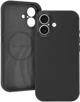 Liavec Silk Shield dėklas su Metal Camera Frame skirtas Apple iPhone 17 juodos spalvos