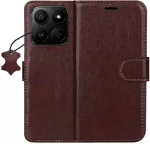 TFO Telforceone „Smart Luxe“ odinis dėklas, skirtas „Motorola Edge 70 Fusion“, rudas
