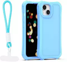 TFO Telforceone „Safepop“ dėklas su dirželiu, skirtas „iPhone 13 6,1“; mėlynas