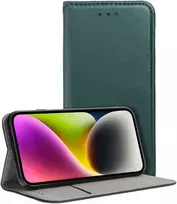 Oem Xiaomi Redmi NOTE 15 PRO 5G išmanusis Magneto atverčiamas dėklas tamsiai žalias