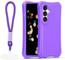 TFO Safepop dėklas su dirželiu Samsung Galaxy S24 / S25 violetinis