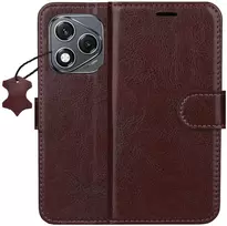 TFO Išmanusis „Luxe“ odinis dėklas, skirtas Honor 400 Lite, rudas