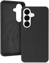 Liavec Silky dėklas su Metal Camera Frame for Samsung Galaxy S26 Plus juodos spalvos